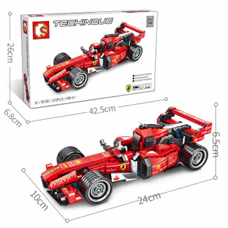 Новые Строительные блоки sembo Sainsbury formula 1 Модель гоночного автомобиля 701351