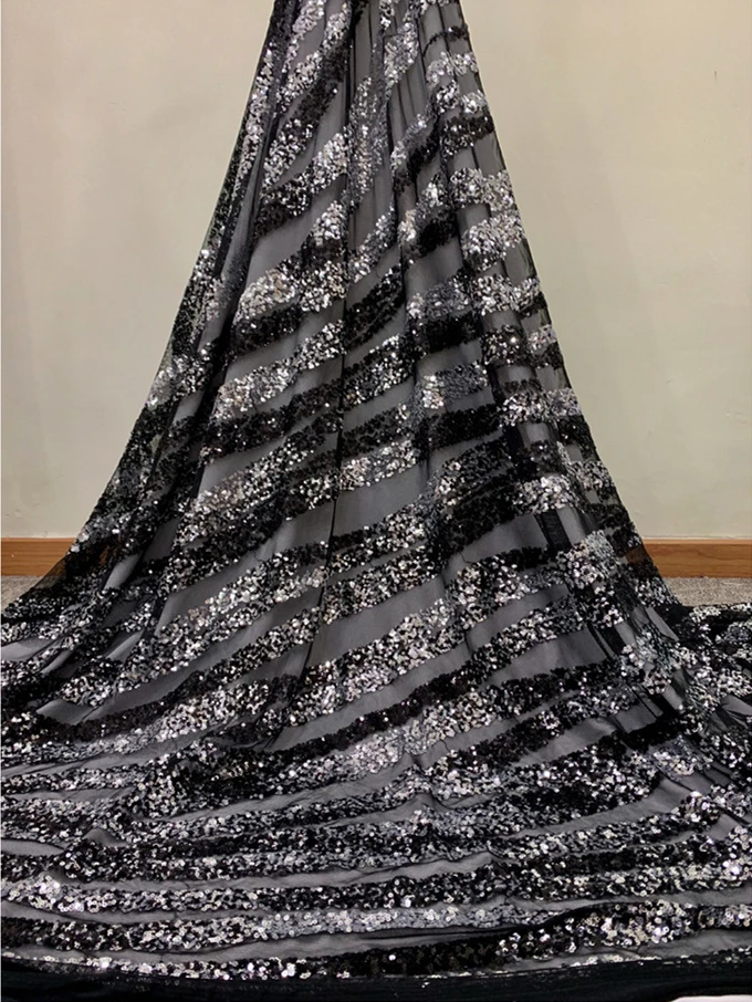 Лидер продаж африканская кружевная ткань с блестками 2020 высококачественная