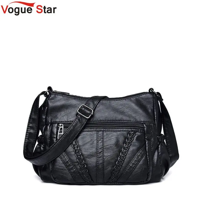 

Ladies Bag Soft PU Leather Shoulder Bag Female Handbag Hobo Messenger Feminina Luxury Women Designer Bolsos Mujer Sac L86