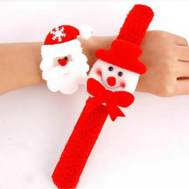 2019 Рождественский милый хлопающий браслет/браслет Рождественское украшение