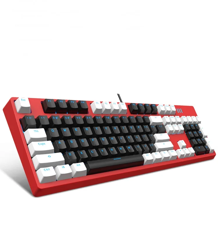 Новая эргономичная проводная USB Механическая игровая клавиатура FL-Esport MKa104s с
