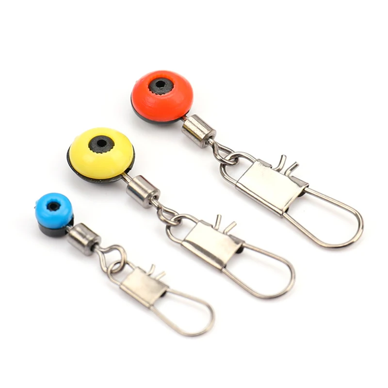 

50 Pcs Fishing Line Hook Swivels Shank Clip Connector Interlock Snap Sea Space Beans Lure Fishing Hooks Connector