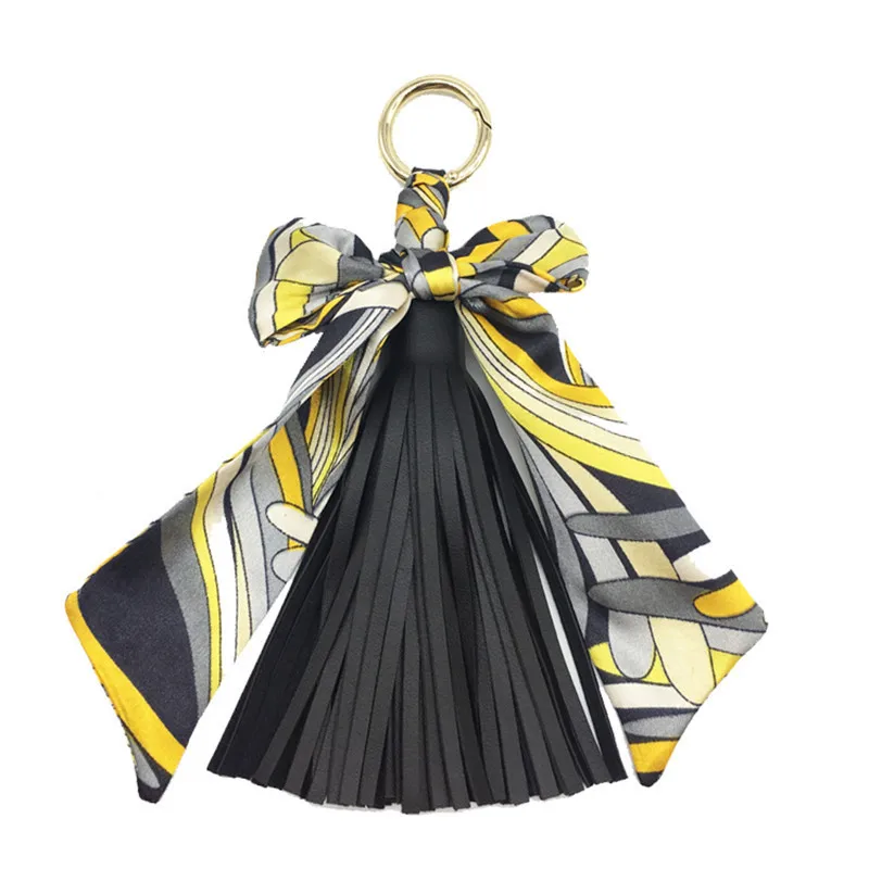 Брелок для ключей женский кожаный с кисточками | Украшения и аксессуары