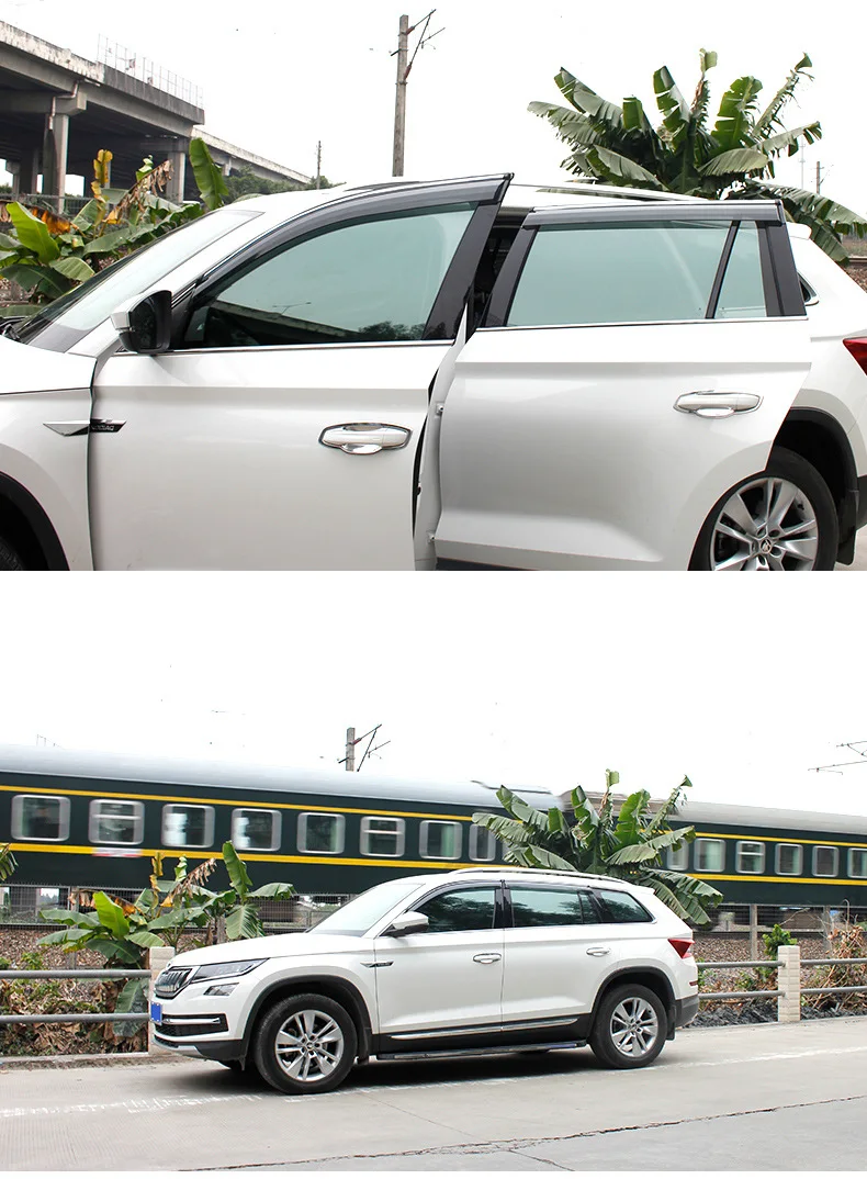 

Suitable for Skoda Kodiaq car window rain cover Kodiaq side window (sun awning and awning) 2017-2018 auto parts