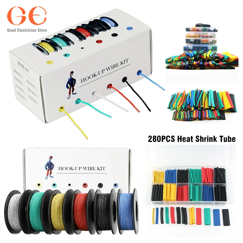 

48/90m/box electronic Stranded Wire 24 AWG UL3132 Flexible Silicone Electrical Wire Rubber Insulated Tinned Copper 300V 6Colors
