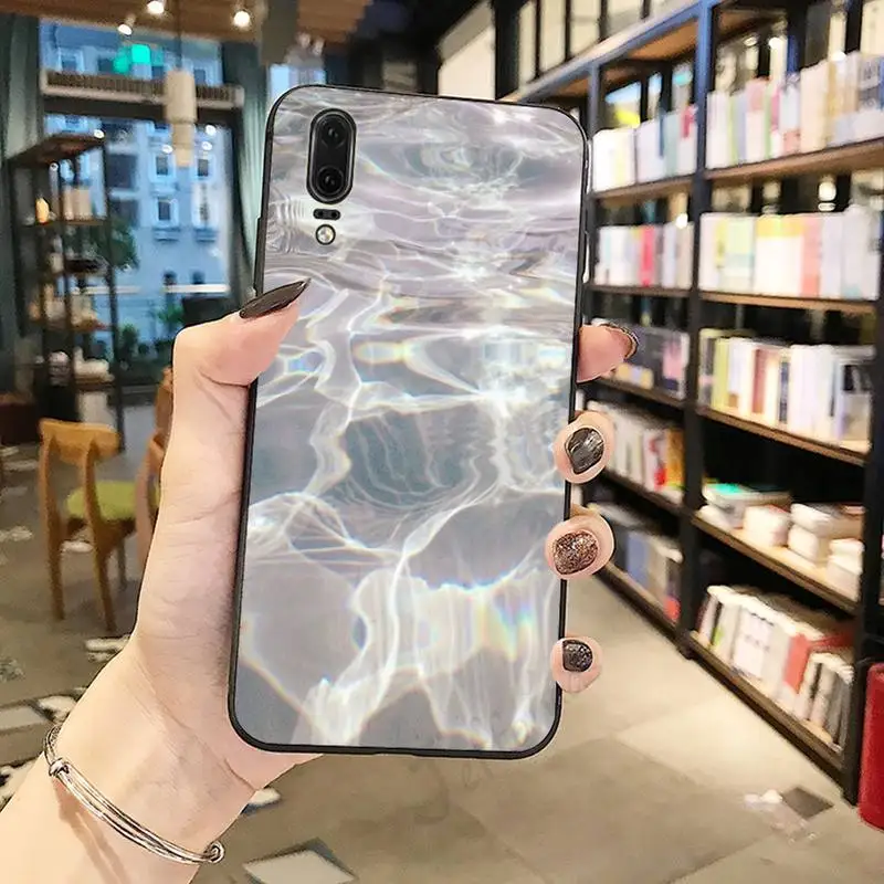 

The sea blue seawater shine Phone Case For Huawei honor Mate P 10 20 30 40 Pro 10i 9 10 20 8 x Lite