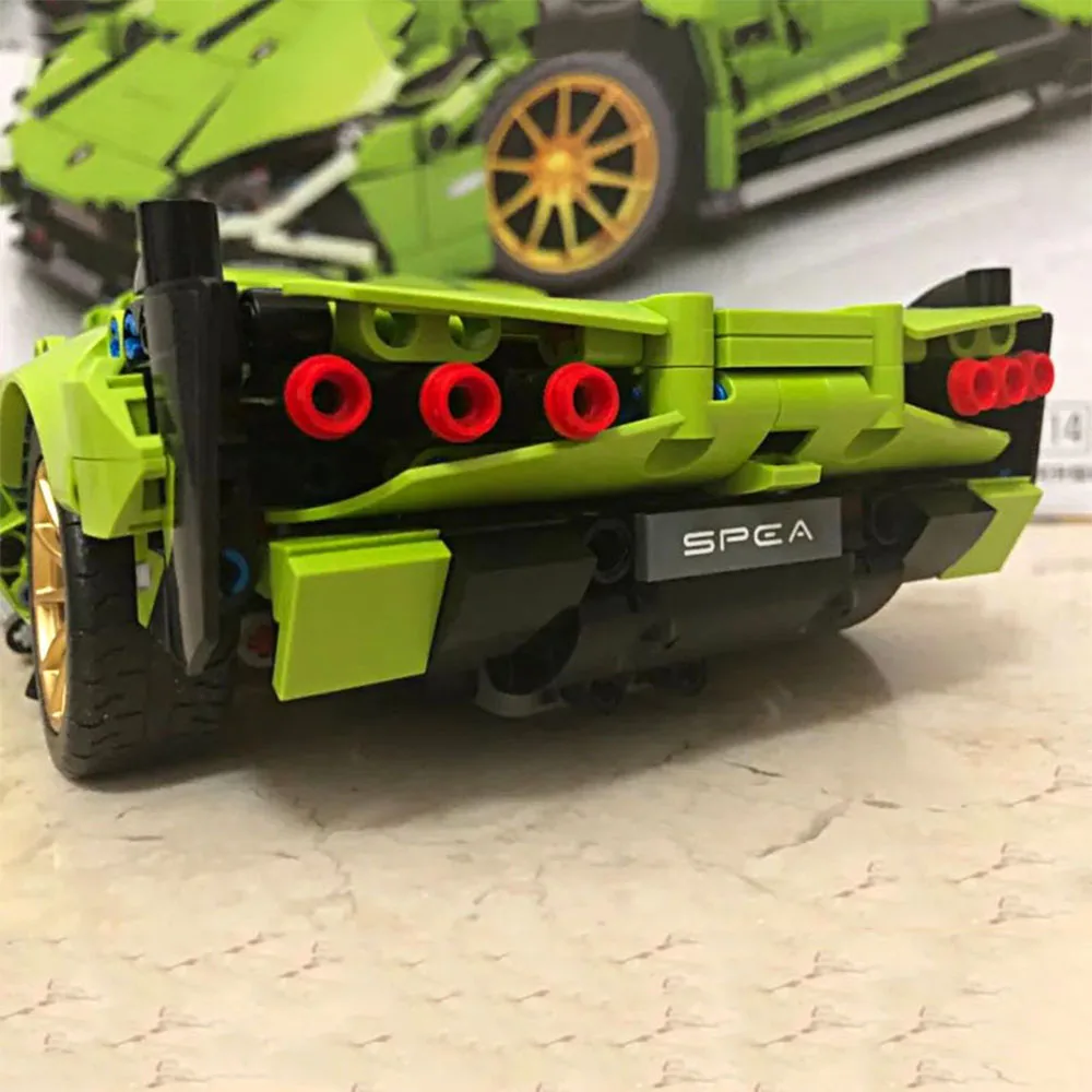 Креативный эксперт высокотехнологичный город Lamborghinis Sian FKP 37 1254 шт. 488 GTE RSR SUV Moc