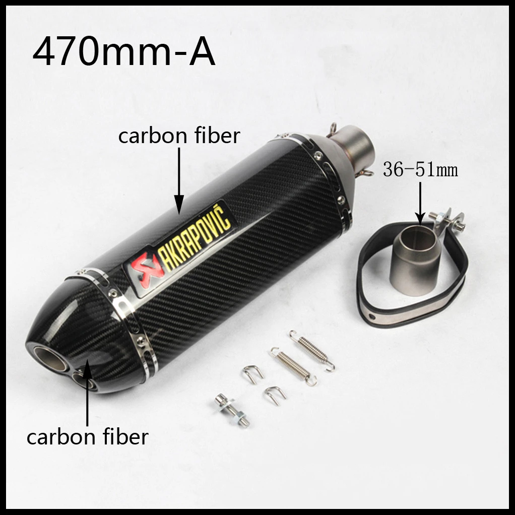 Универсальный мотоцикл Akrapovic выхлопной модифицированный глушитель для KAWASAKI Z900 Ninja 400 CB650F NC750 GSR750 Tmax 530 R1 R6