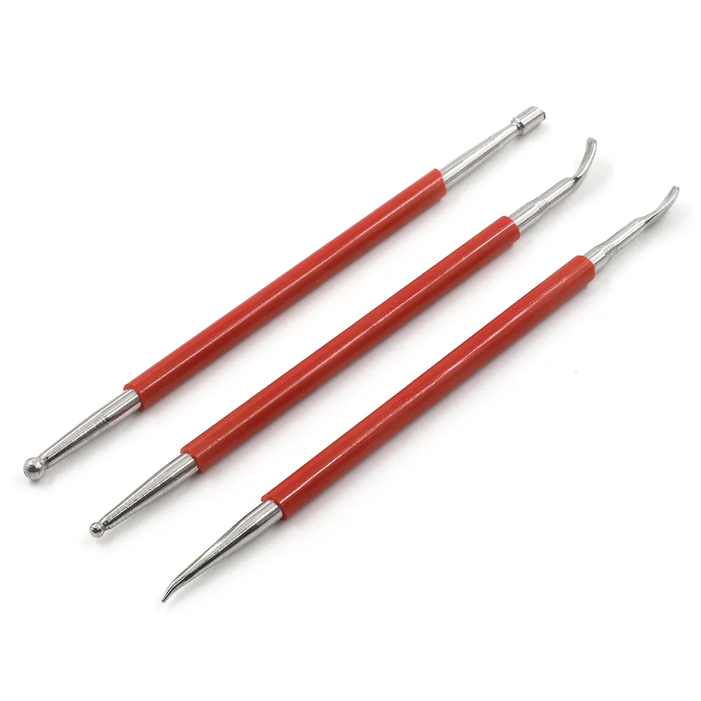 Набор инструментов для рукоделия 3 шт. ручная работа резная ручка инструменты из