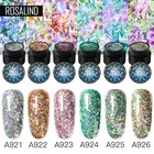 Алмазный гель ROSALIND Starlight, 5 мл, дизайн ногтей, все для маникюра, гибридный лак для ногтей, УФ светодиодный Гель-лак с блестками