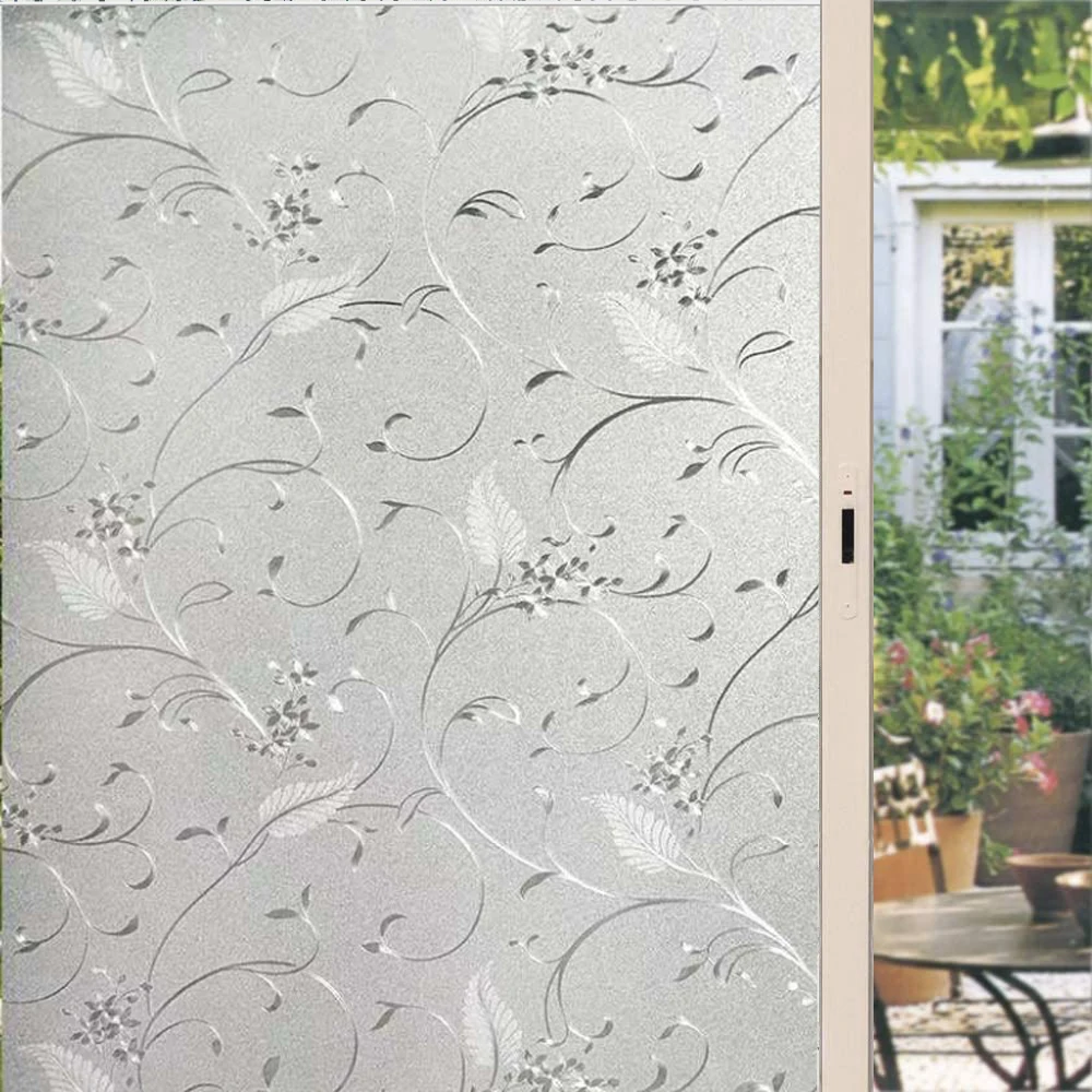 Виниловая оконная пленка YaJing декоративная УФ-наклейка на окна матовая клейкая