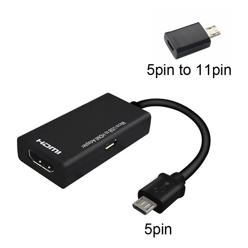 Адаптер Micro USB штекер-HDMI гнездо 1080P HDMI кабель для Android телефона планшета ТВ