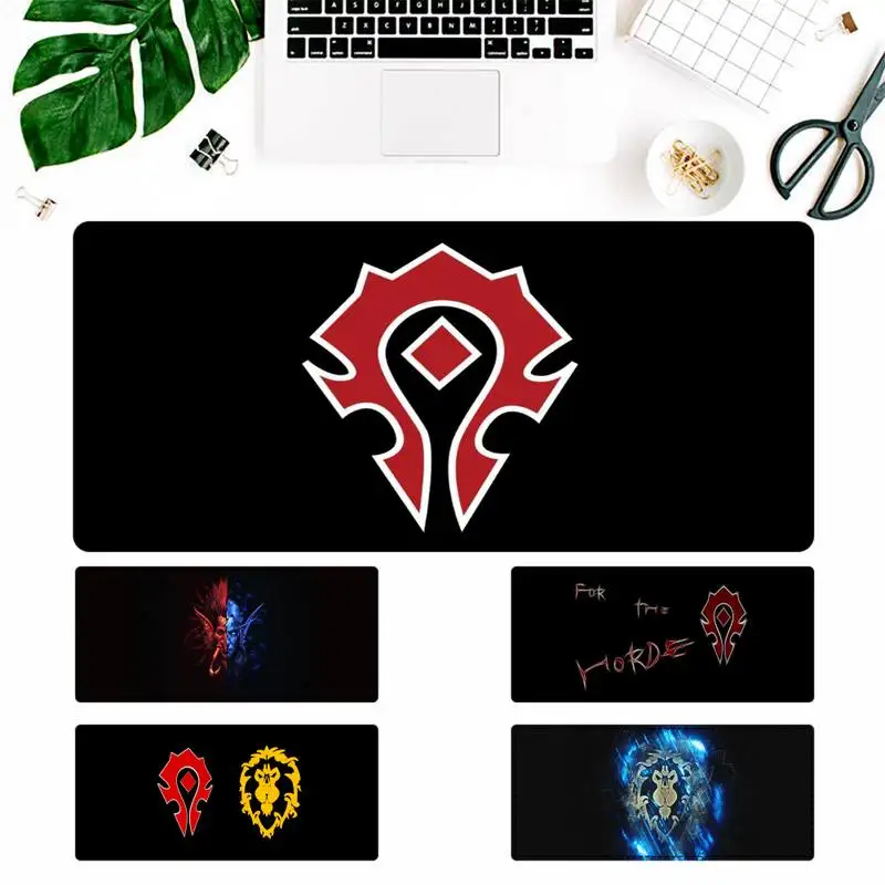 

Wholesale World of Warcraft Alliance Horde MousePad Laptop PC Computer Mause Pad Desk Mat For Big Gaming Mouse Mat For Overwatch