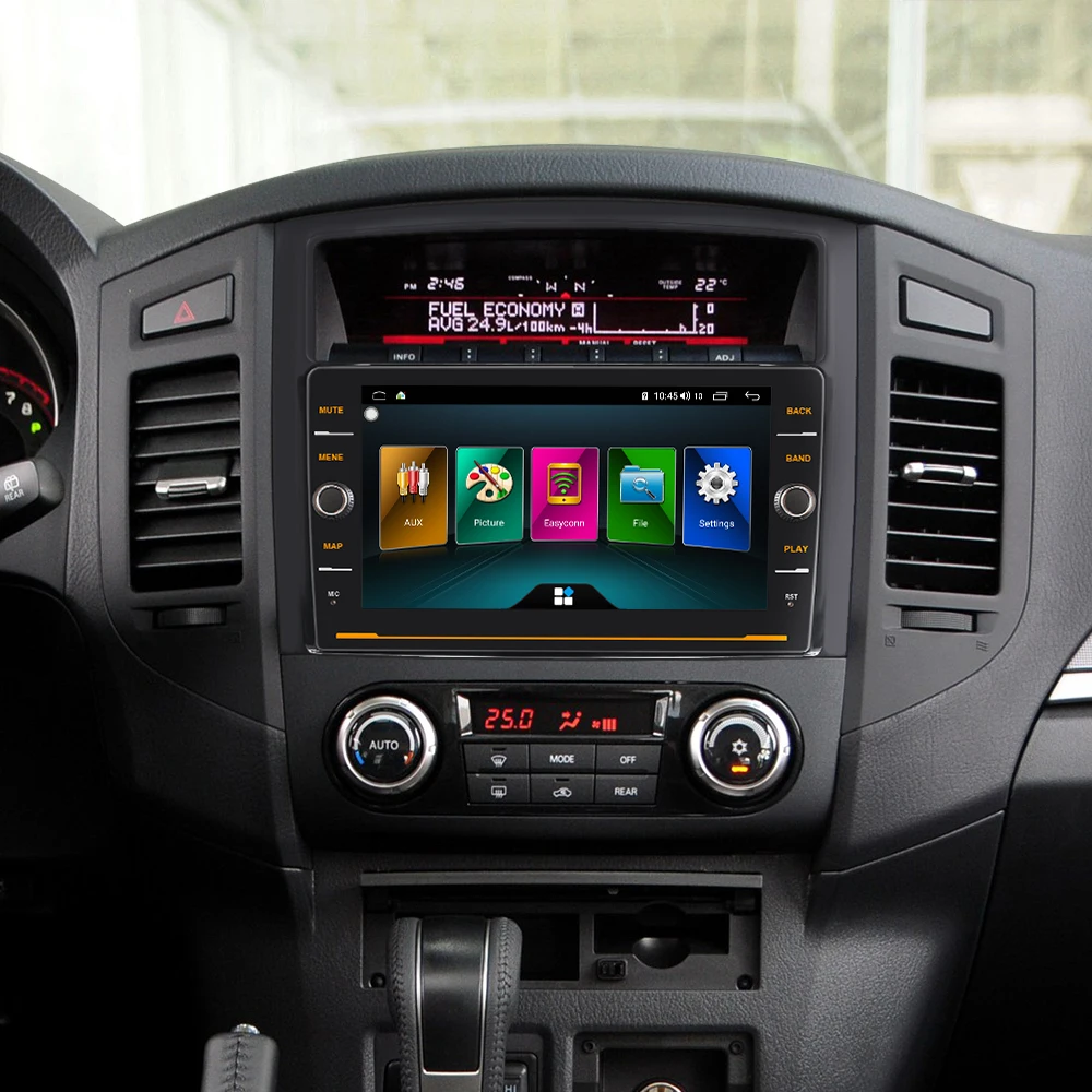EBILAEN автомобильный DVD радио плеер для Mitsubishi PAJERO 4 мультимедиа 2din Android 8,1 радио gps навигация V90 V97 камера заднего вида
