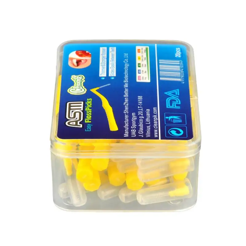 20 шт. межзубные щетки между зубами-зубной нить зубная щетка Ортодонтические