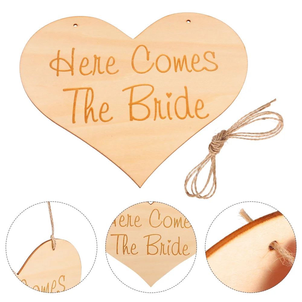 1 шт. Цветочная девушка ручная направляющая доска Свадебная деревянная реквизит