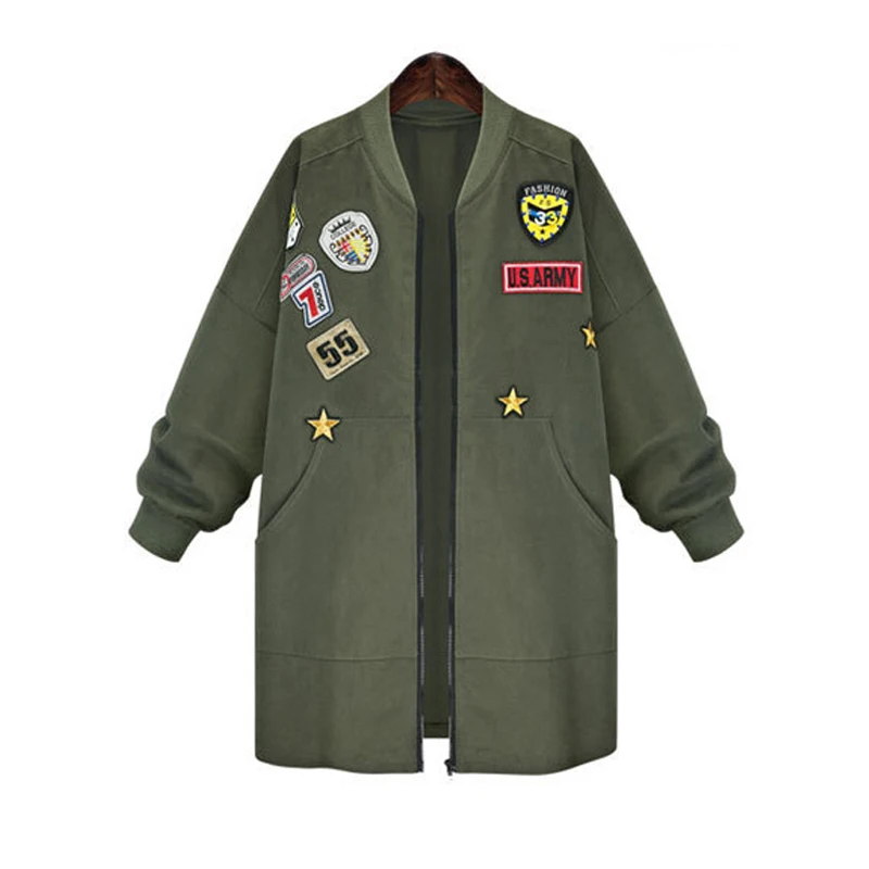 Уличная одежда куртка бомбер женская весна осень 2021 свободные длинные пальто и