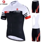 X-Tiger велосипедные комплекты, велосипедная форма, летний комплект из Джерси для велоспорта, Джерси для дорожного велосипеда, одежда для горного велосипеда, дышащая одежда для велоспорта