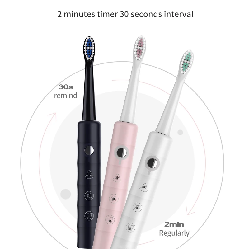 

Electric Toothbrush Rotating Toothbrush Toothbrush Travel Toothbrush Whitening Teeth for Adults Healthy 6 Modes 4 Brush Heads