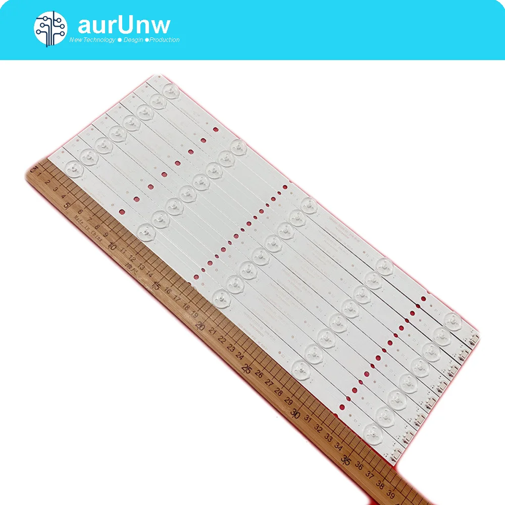 

8 шт./партия, подсветка Skyworth 40E6000 40E3000 40E3500, 5800-W40000-3P00/2P00 VER0.0 1 шт. = 5 светодиодов * 3 в * 38 см