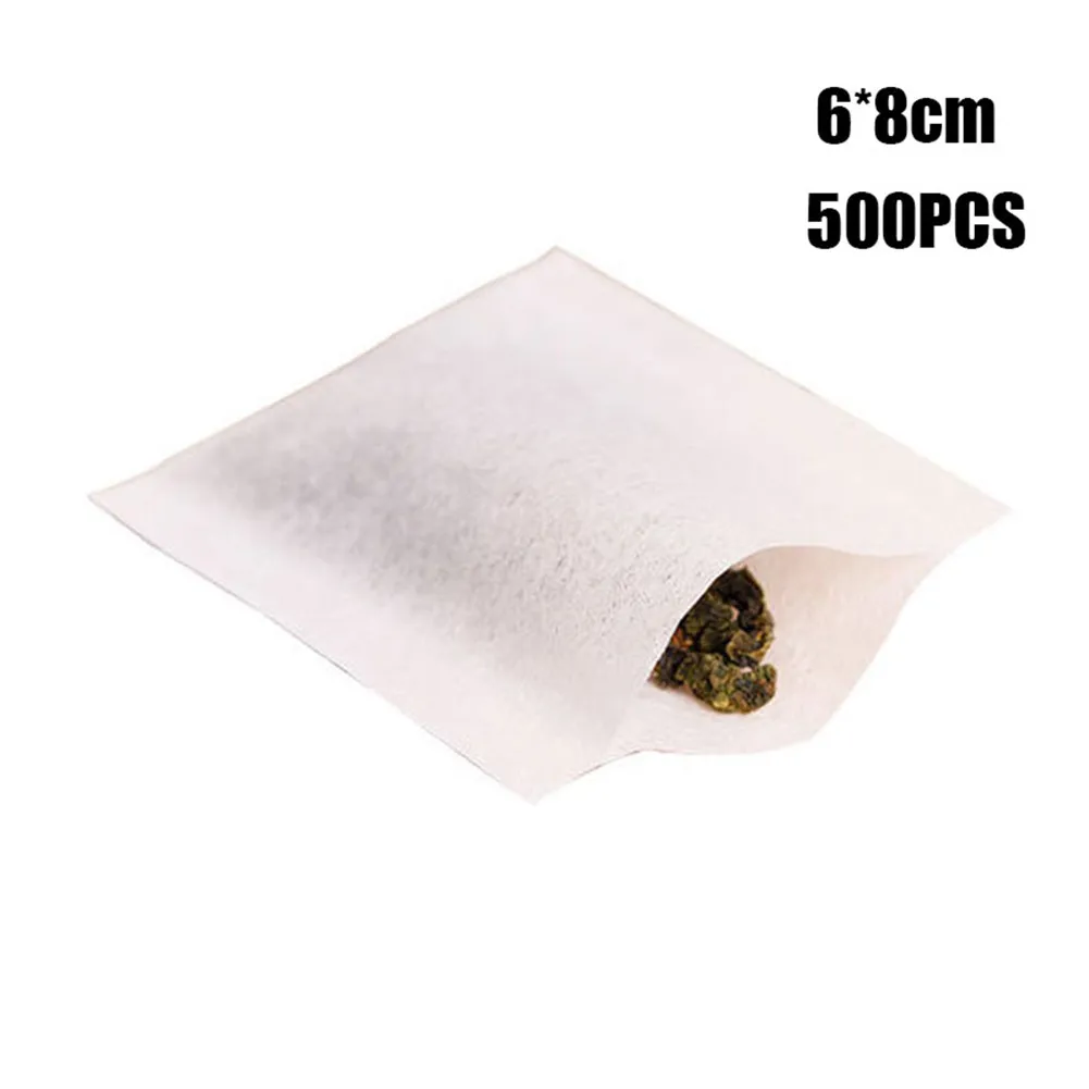 

100/500pcs Empty Tea Bags Filter Loose Filter Bag Healthy Non-Woven Fabric White THJ99
