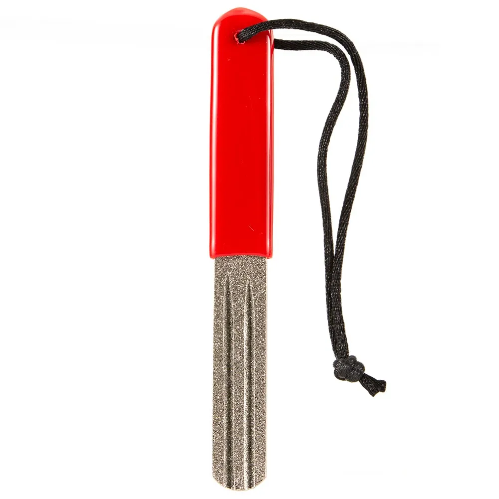 Уличная портативная Мини точилка для рыболовных крючков с двумя слотами