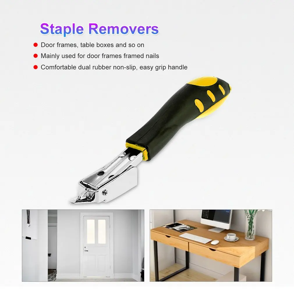 Professional Heavy Duty Staple Removers Nail Puller Remover Tack Lifter with Rubber Handle Office Claw Tools Sale | Инструменты