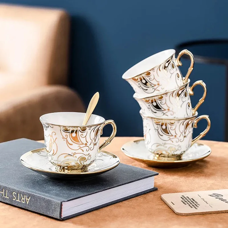 Скандинавская европейская королевская кофейная чашка и блюдце роскошная