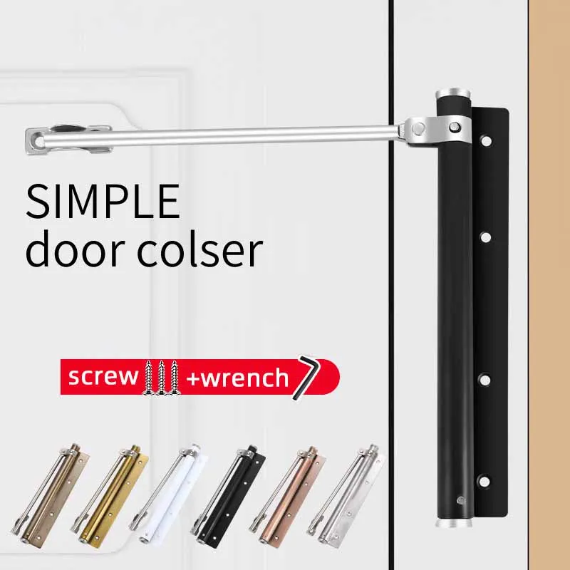 

Adjustable Door Closer,Large Automatic Alloy Door Closer,Spring Automatic Door Closing Device,Suitable For Many Types Of Door