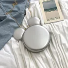 Сумка-кроссбоди женская, с принтом мыши, с жесткой цепочкой