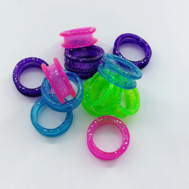Peças de Reposição Todo o Tamanho Silicone Dedo Anéis Caber Qualquer Tesoura Inserções Cabeleireiro Scissor Accessorie Macio Gel