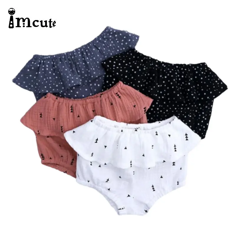 Летние модные шорты Imcute для маленьких мальчиков женские брюки с рисунком одежда