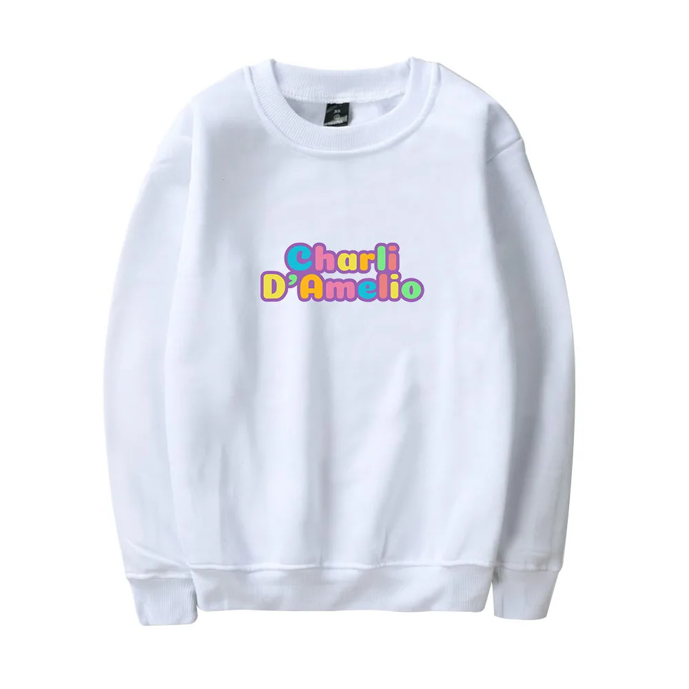 Новый ажиотаж Толстовка для дома Чарли D'amelio свитшот с круглым вырезом мужчин