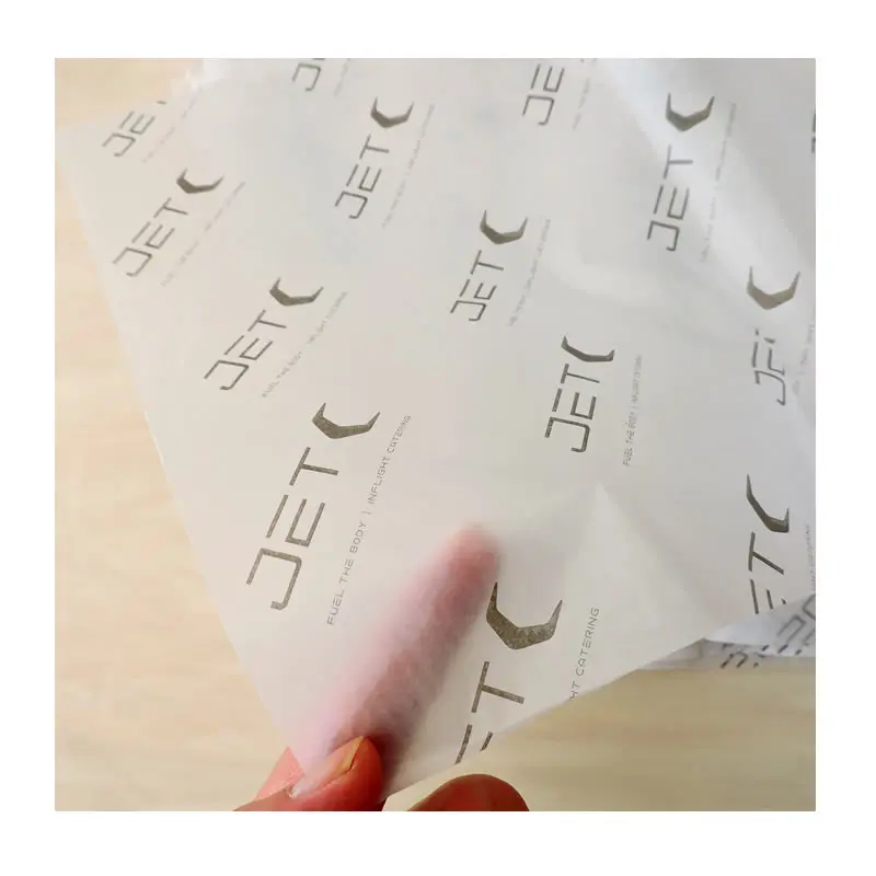 Влагонепроницаемая Подарочная вощеная бумага с принтом логотипа на заказ 20x30