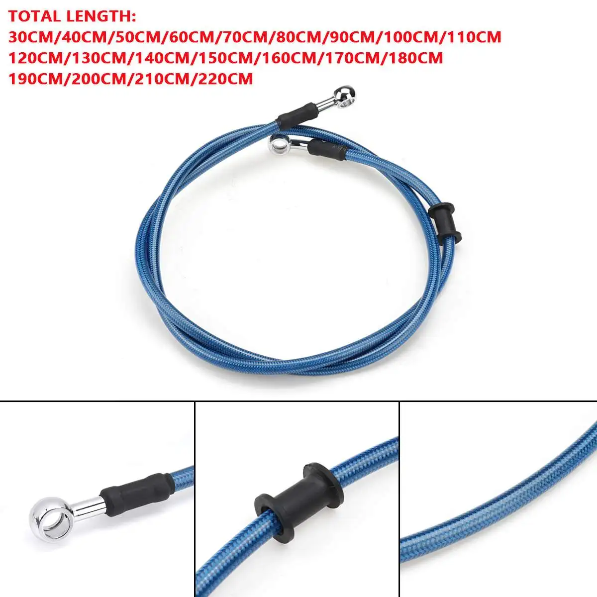 

Универсальный Плетеный тормозной шланг для мотоцикла, 30-110 см