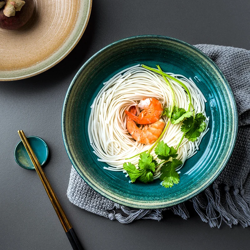Керамическая столовая чаша 8 25 дюйма в японском стиле ретро фарфоровая суповая