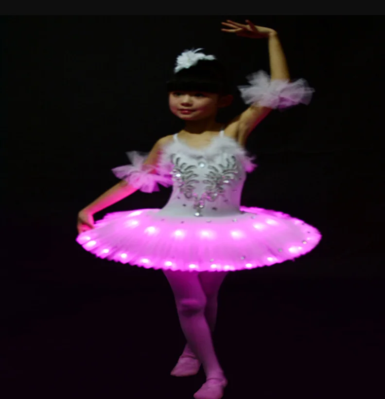 Профессиональная балетная пачка светодиодный Лебединое озеро для взрослых