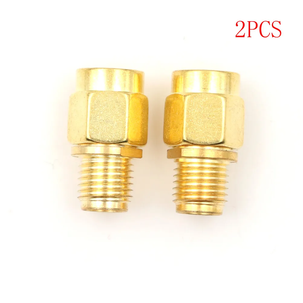 

2 Pcs/lot RF SMA Connector RP SMA Female to SMA Male Plug Connector Adapter Goldplated Straight