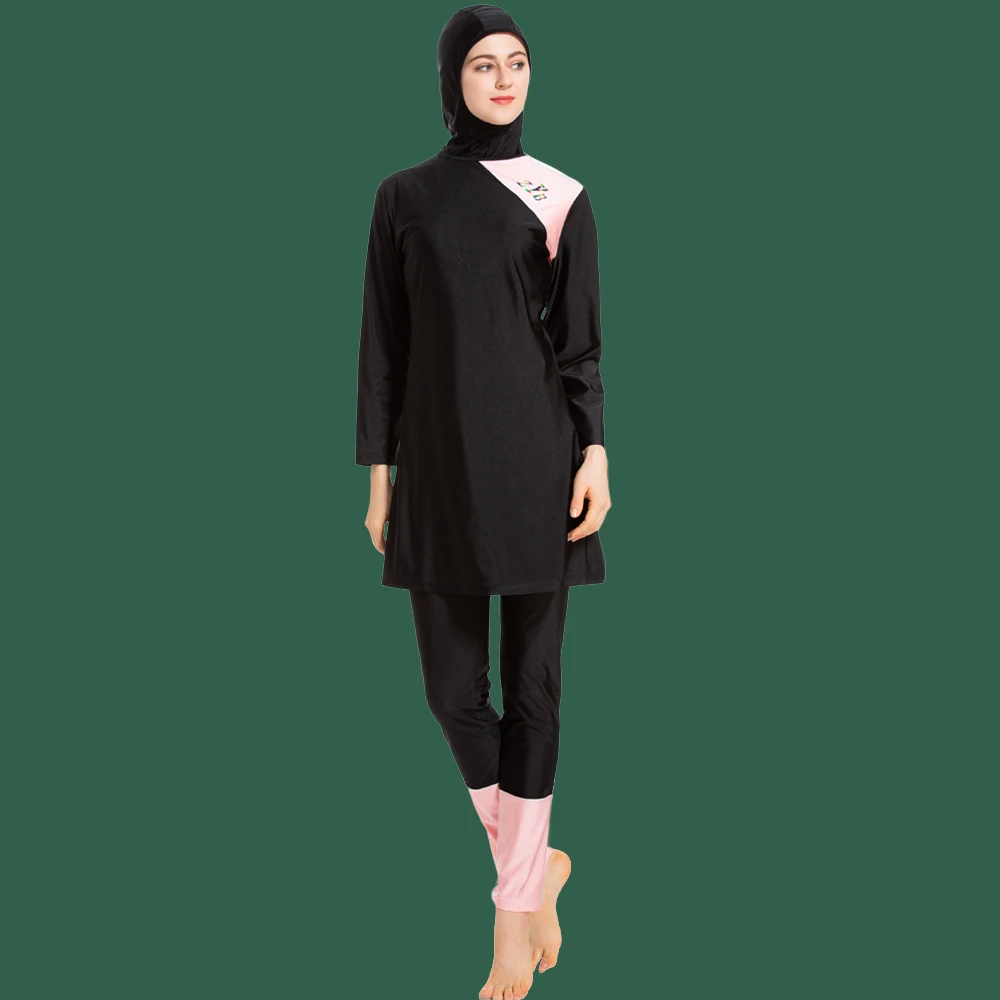 Burkini Muslim Swimwear Burkini Woman Hijab Long Sleeve Big Size Swimsuit Modest Bathing Suit Bourkini Ladies Islamic Birkini