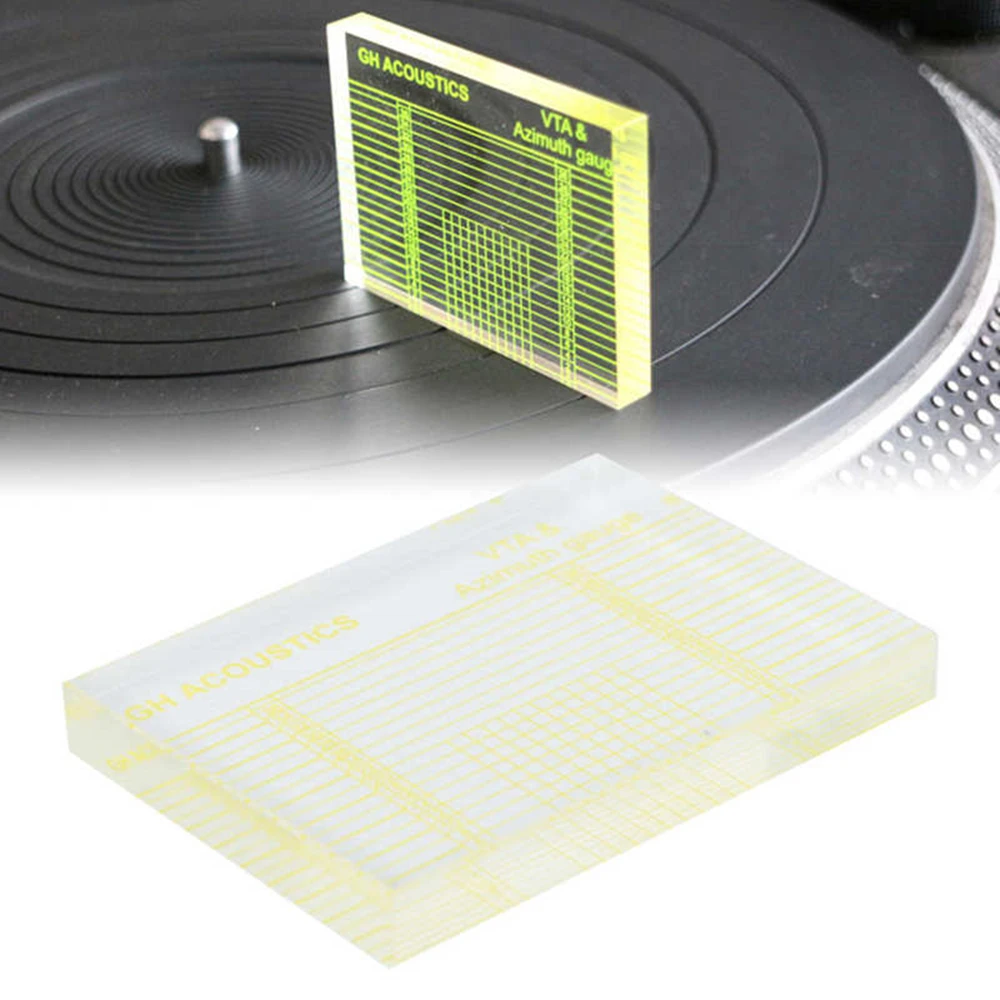 Turntable Cartridge Alignment Adjustable Ruler Vinyl Record Player Balance Phonograph Tonearm VTA Azimuth Gauge Align Wholesale