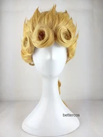 jojos bizarre adventure giorno giovanna cosplay wig golden braid styled heat resistant synthetic hair wig wig cap