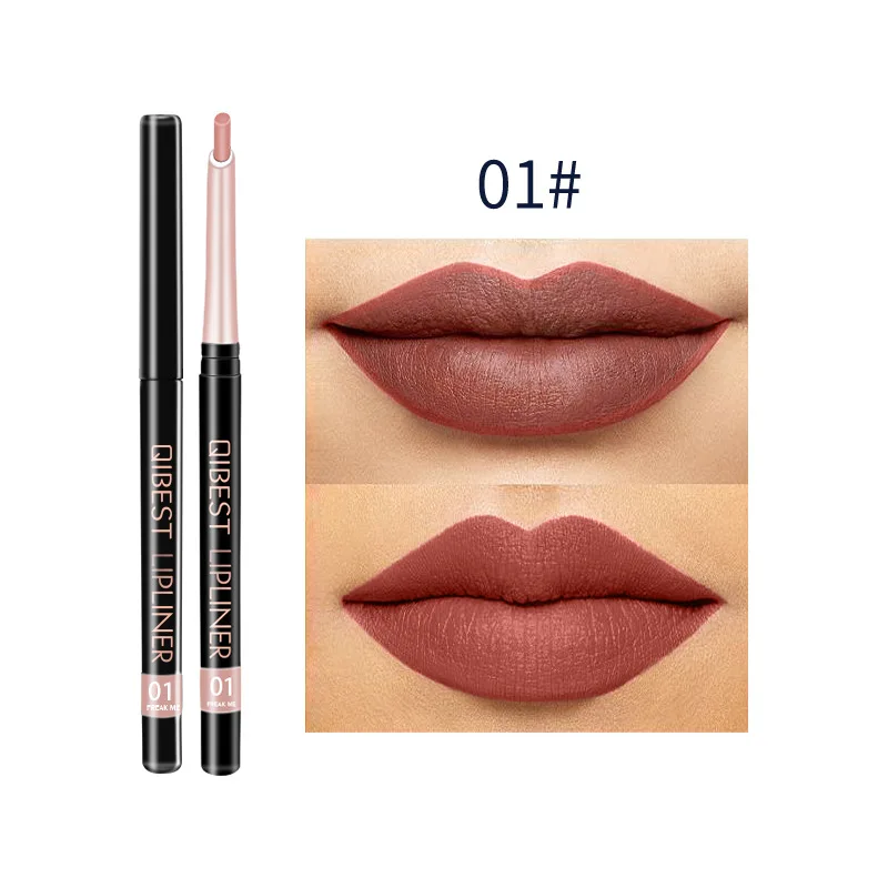 

Makeup qibest 12 Color/Set Lip Liner Touch Delicate Lasting Less De Waterproof