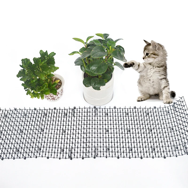 

Garden Cat Scat Repellent Mat Prickle Strips Anti Cat Net Spike Deterrent Keep Cat Dog Away Digging Climbing Pets Thorn Mats