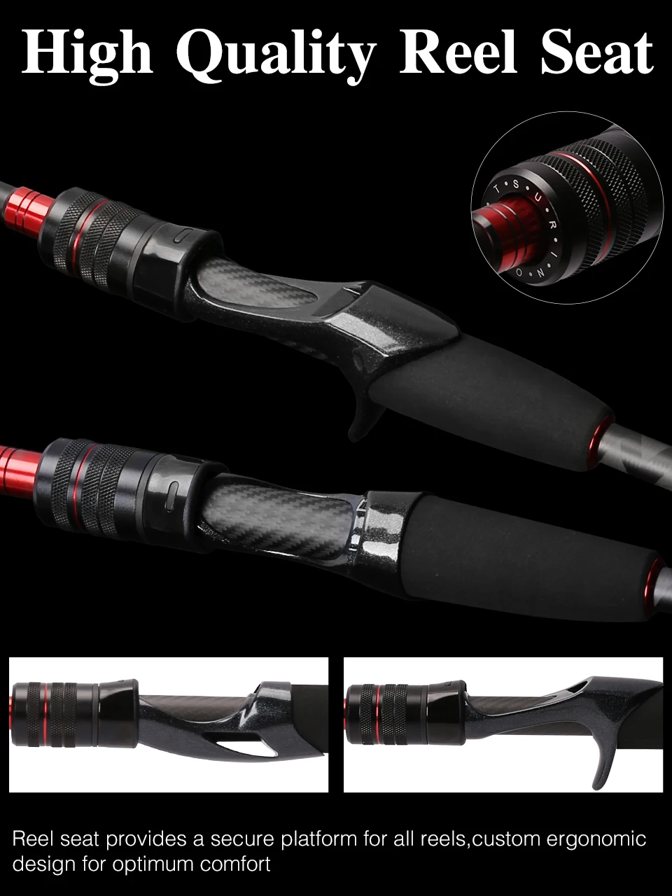 

TSURINOYA Action MF Fishing Rod HACKER S682UL 2.04M Power FUJI Guide Accessories Ultra Light Fishing Rod