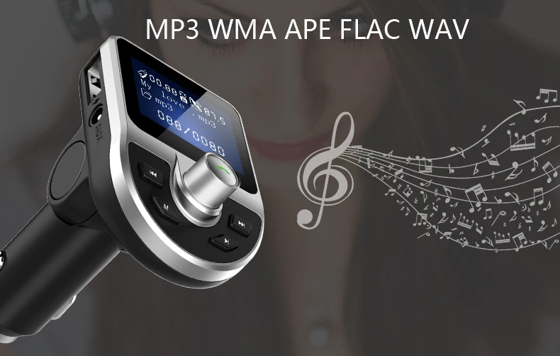 JINSERTA Handsfree автомобильный Bluetooth fm-передатчик модулятор AUX вход/выход воспроизведение музыки 3.1A двойной USB зарядное устройство с TF/U диск Play