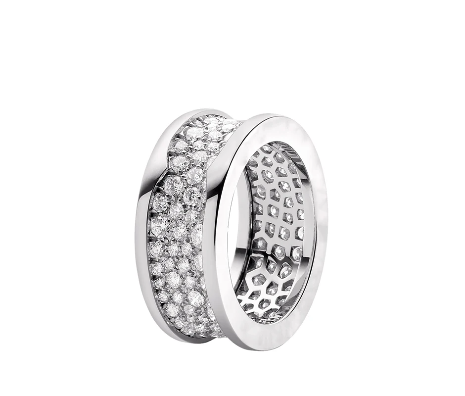 Original Bulgaria s925 classic ring gift 1:1 925 Sterling Silver Women Free Shipping Jewelry High-end Quality Gift