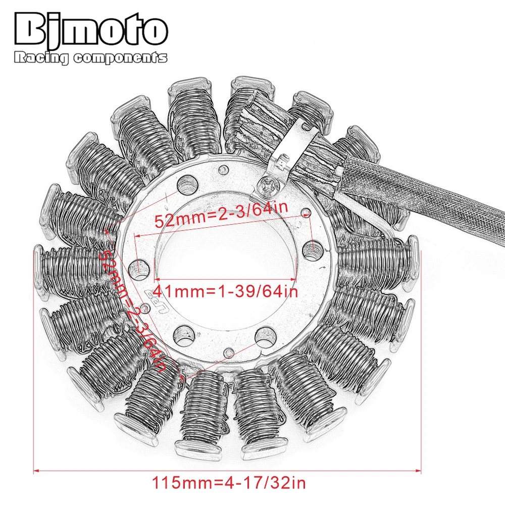 BJMOTO мотоциклетные статорные катушки для Honda CBR954RR CBR 954 RR 2002-2003 31120-MCJ-751 генератор зарядки в сборе