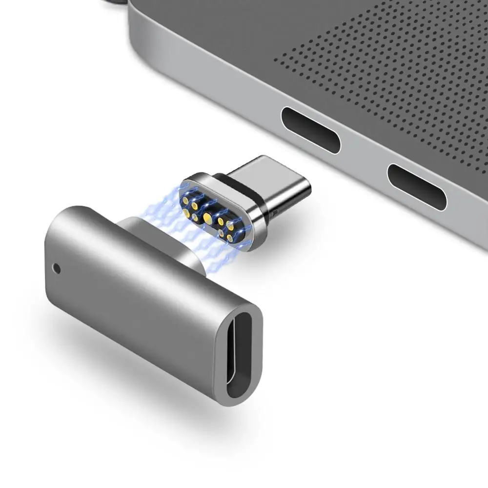 Магнитный Переходник USB C 9 контактов 20 24-контактный разъем PD 100 Вт Быстрая зарядка