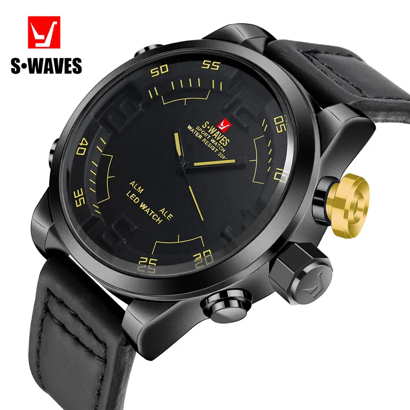 Часы SWAVES Мужские кварцевые повседневные модные спортивные водонепроницаемые