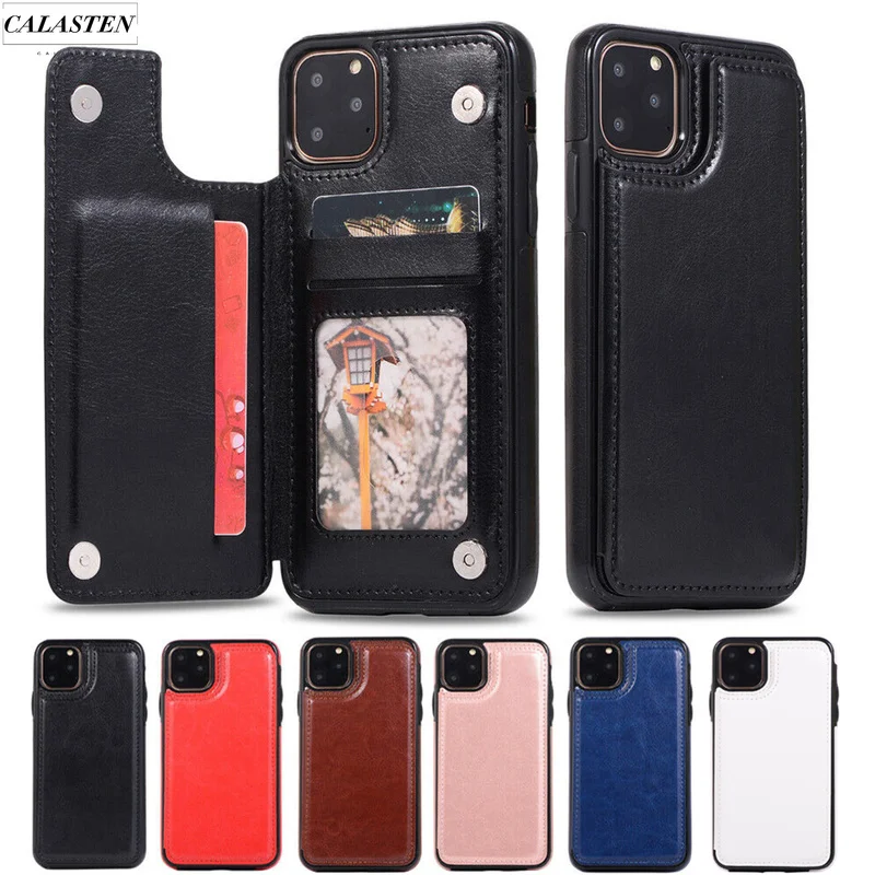 Роскошный чехол кошелек для iPhone 12 5 6 6s 7 8 Plus кожаный подставка iphone X XR XS Max 11 Pro